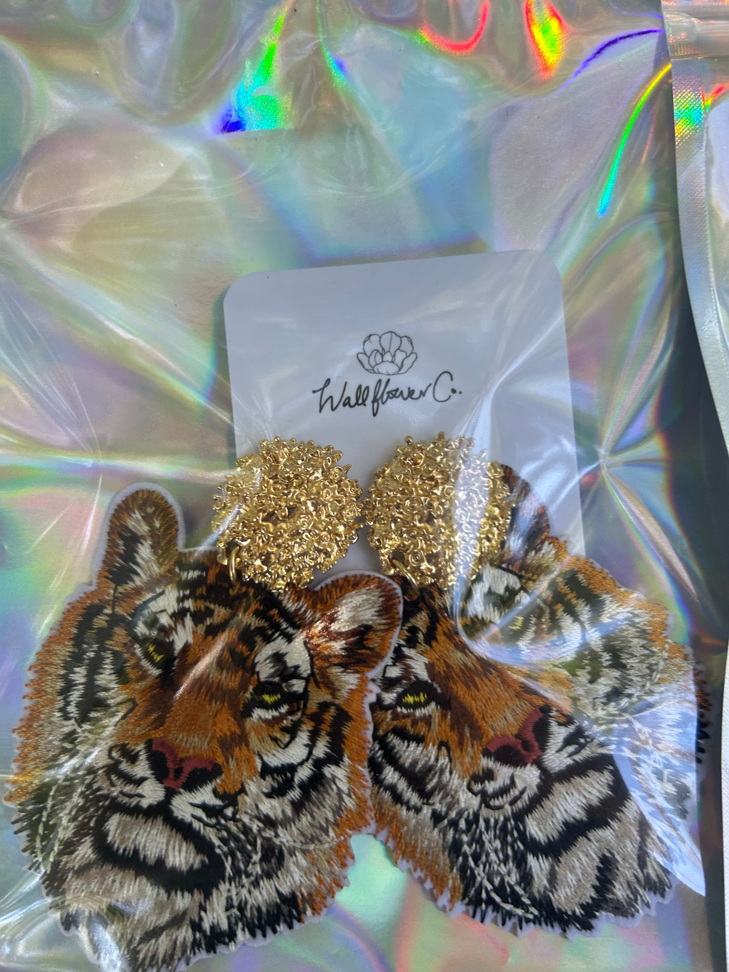 TIGER EARRINGS Large Realistics XXL