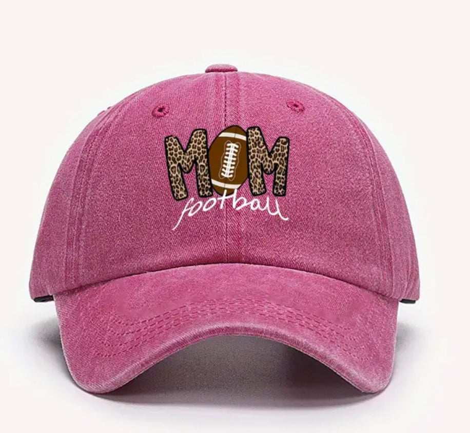 Football Mom Hat- Pink