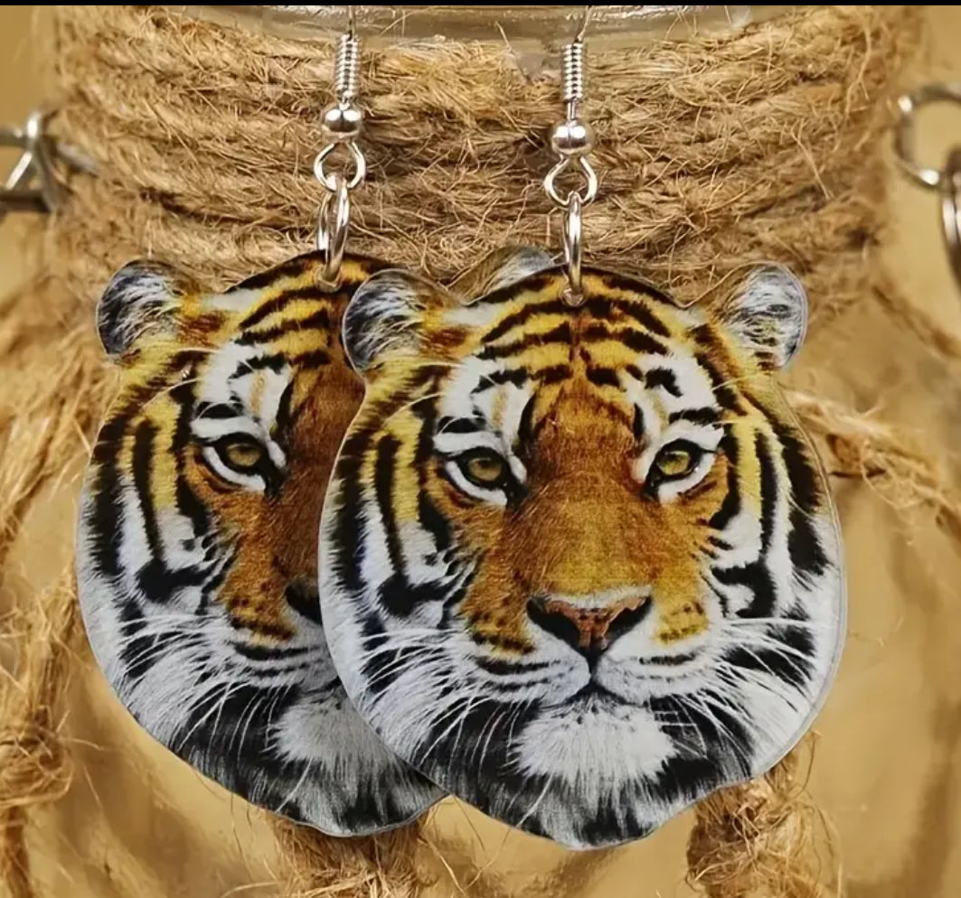 Tiger Earrings