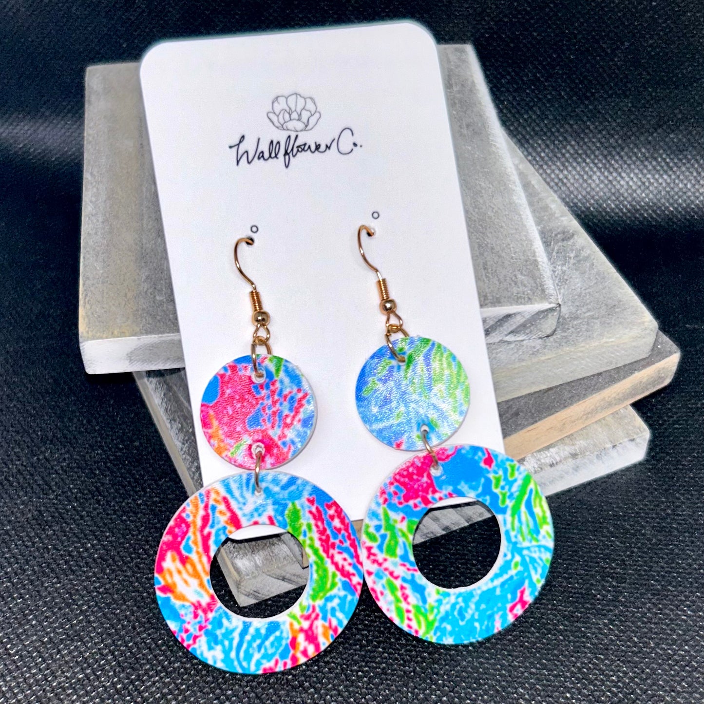 COLORFUL DANGLE EARRINGS